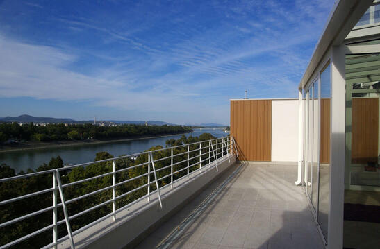 Terrace View towards Árpád Bridge (photo without accessories)